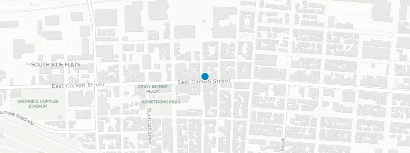 Map showing location of Capo's on Carson