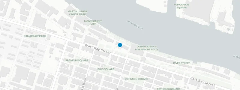 Map showing location of Top Deck Savannah