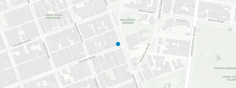 Map showing location of Imperial Hotel