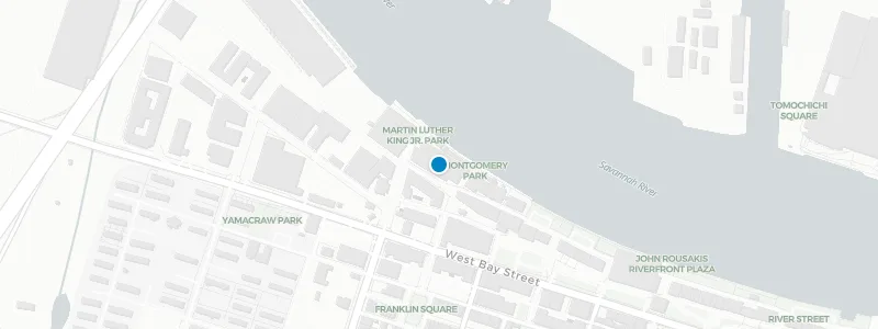 Map showing location of Electric Moon Skytop Lounge + Moon Deck