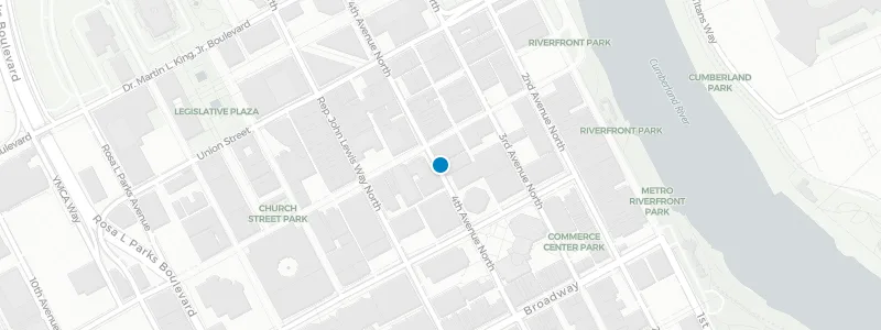 Map showing location of Rooftop Lounge at Bobby Hotel