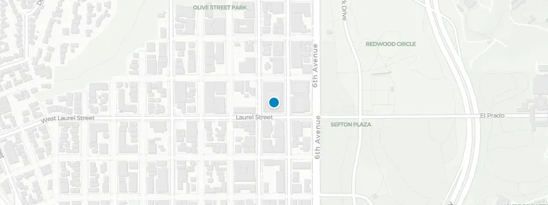 Map showing location of Mister A’s Restaurant