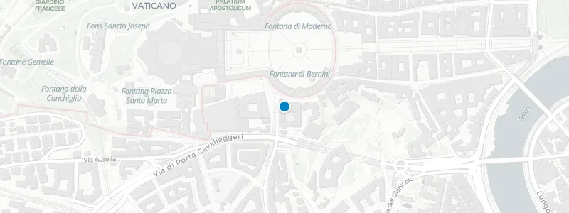 Map showing location of Residenza Paolo VI Hotel