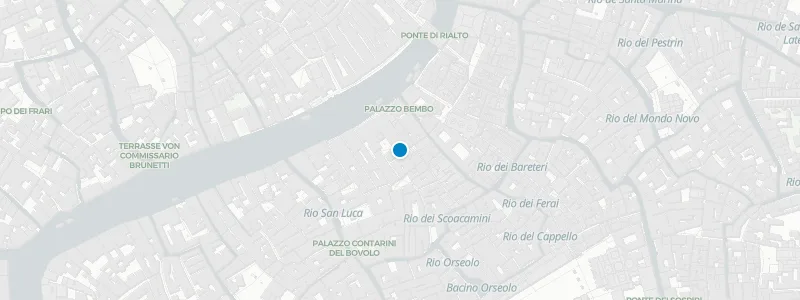 Map showing location of Loggione at Hotel A La Commedia