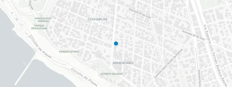 Map showing location of Ambra Rooftop Bar