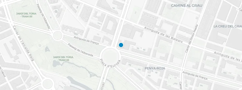 Map showing location of 270º Terrace at Barceló Valencia