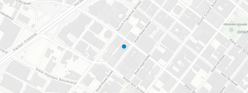 Map showing location of The Rooftop at The Wayfarer DTLA