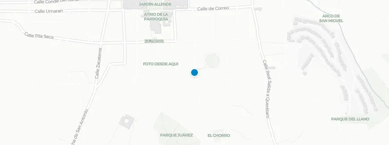 Map showing location of Casa Nostra