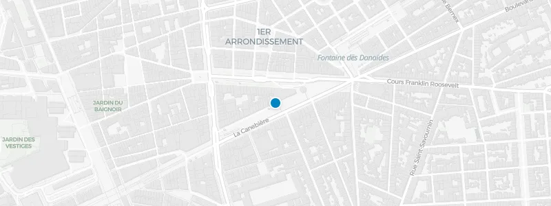 Map showing location of Les Réformés Rooftop