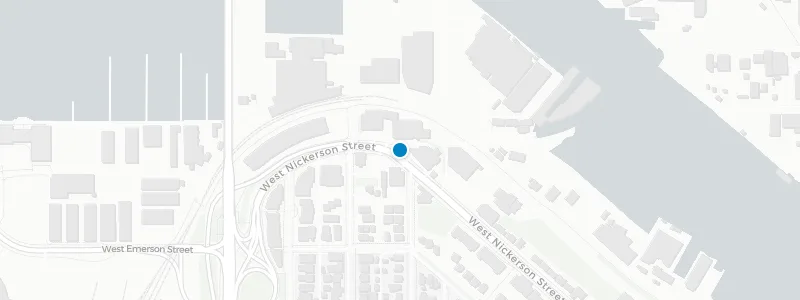Map showing location of Rooftop Brewing Company