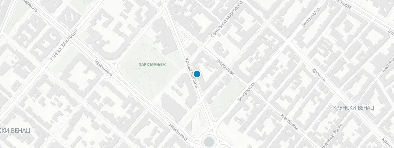 Map showing location of SkyLounge Belgrade