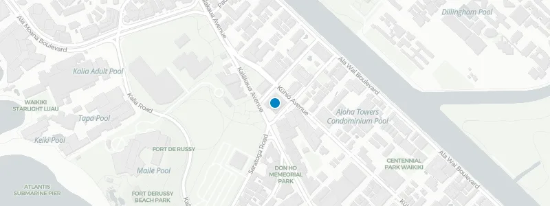Map showing location of Mālolo Rooftop Bar & Bites