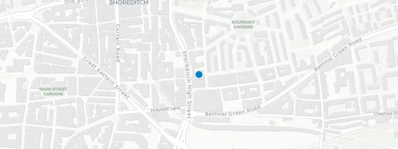 Map showing location of Boundary Rooftop