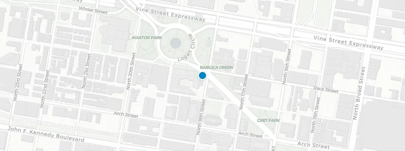 Map showing location of Assembly Rooftop Lounge