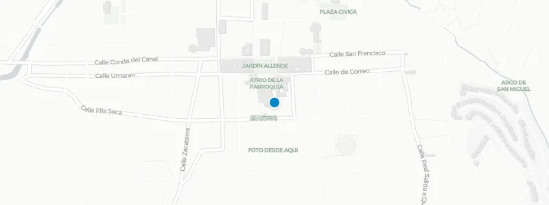 Map showing location of Quince Rooftop
