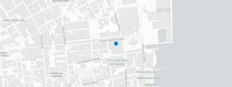 Map showing location of Pavilion Bar
