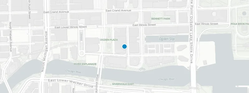 Map showing location of Streeterville Social