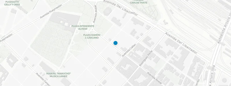 Map showing location of Alvear Roof Bar