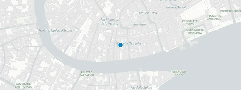 Map showing location of The Gritti Palace, Venice