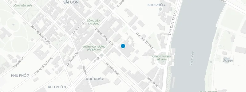 Map showing location of Caravelle Saigon