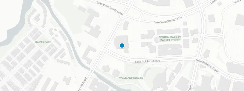 Map showing location of Market Street Bar at Hyatt Centric