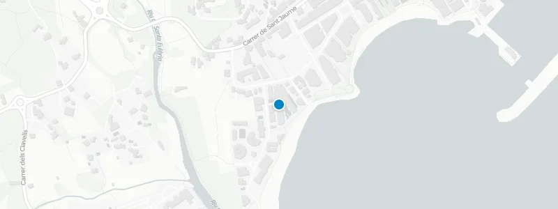 Map showing location of Glow Rooftop at W Ibiza