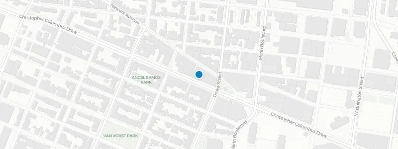 Map showing location of Porta Jersey City