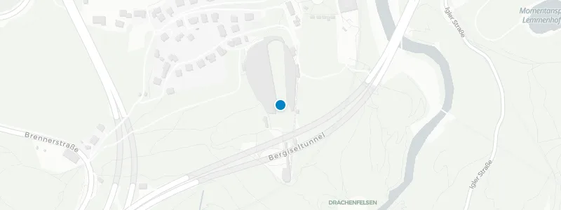 Map showing location of Bergisel SKY