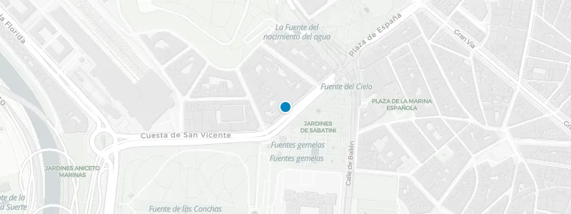 Map showing location of Rooftop Terrace Jardines de Sabatini