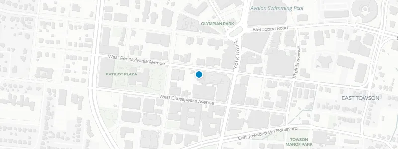 Map showing location of Charles Village Pub & Patio