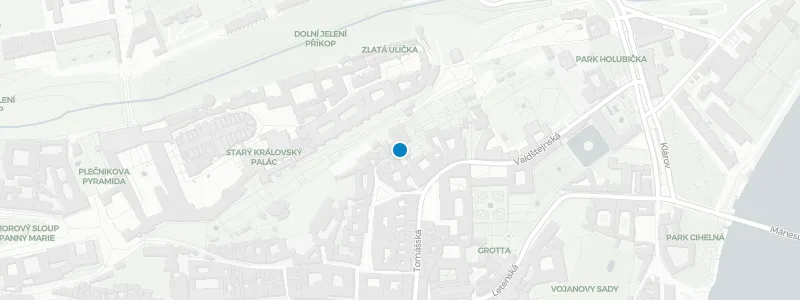 Map showing location of Terasa U Zlaté studně