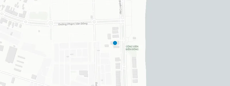Map showing location of The Top Bar at A La Carte Da Nang Beach