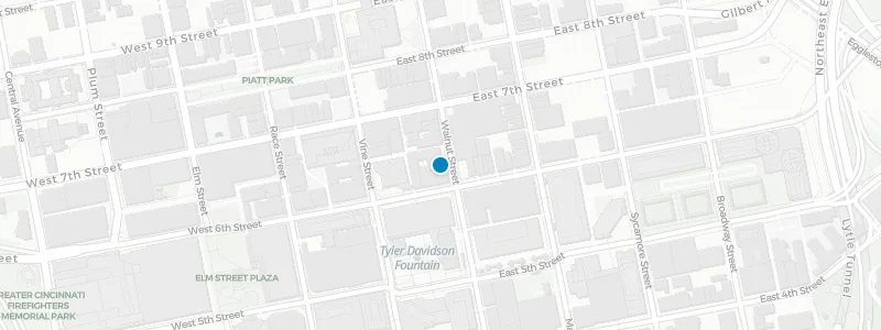Map showing location of 21c Museum Hotel - Cocktail Terrace