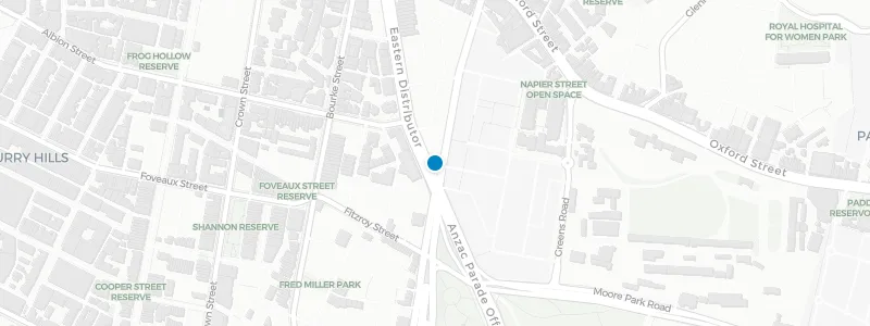 Map showing location of Taphouse Sydney Rooftop
