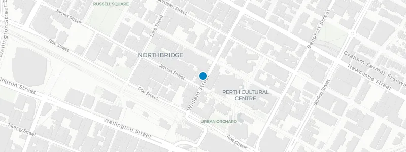 Map showing location of Universal Bar Rooftop Terrace Bar