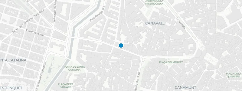 Map showing location of Sky Bar at Hotel Almudaina