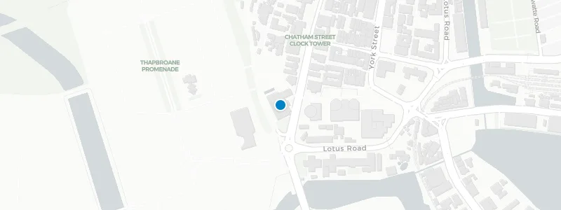 Map showing location of Sky Lounge at The Kingsbury