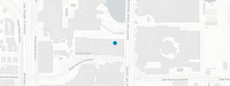 Map showing location of Marquee Nightclub & Dayclub