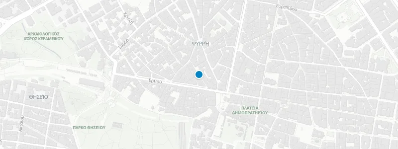 Map showing location of Safestay Athens Rooftop Bar