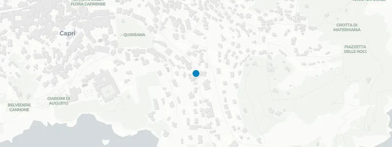 Map showing location of Punta Tragara