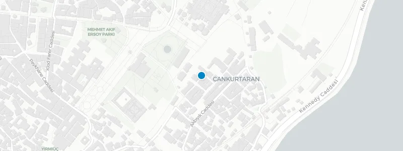 Map showing location of Seven Hills Restaurant