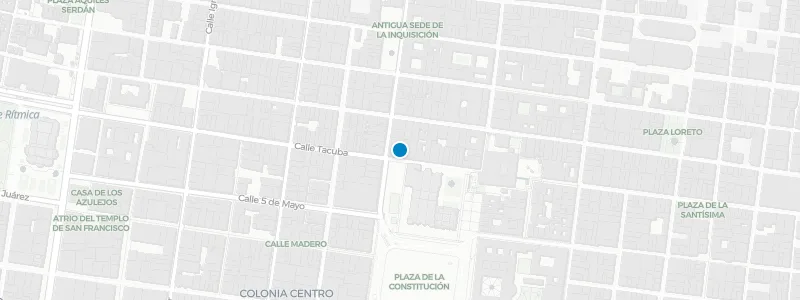Map showing location of Terraza Catedral