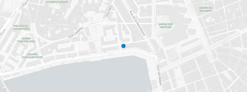 Map showing location of Hôtel Hermès Rooftop