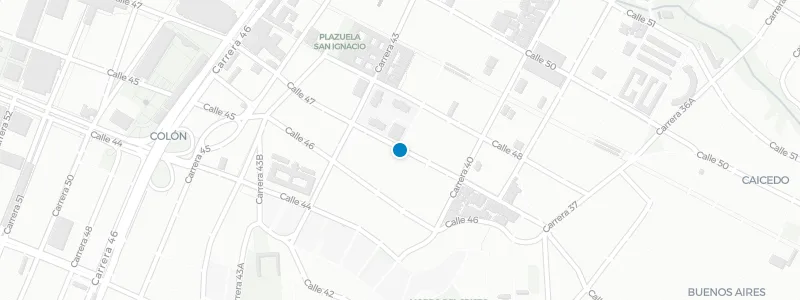 Map showing location of Lienzo Rooftop