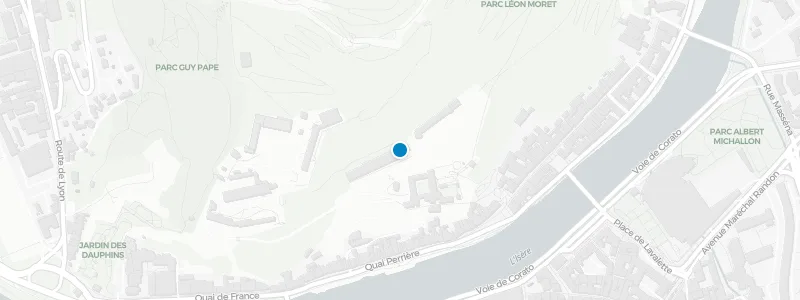 Map showing location of Ciel Rooftop Grenoble
