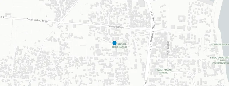 Map showing location of BART Sanur