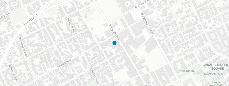 Map showing location of Uptown Social