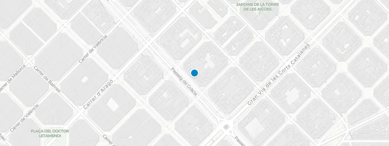 Map showing location of Mandarin Oriental, Barcelona