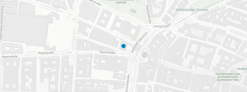 Map showing location of GRETA OTO Munich