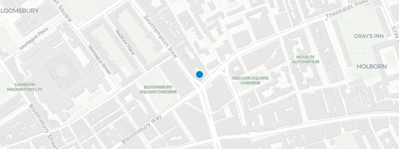 Map showing location of Sabine Rooftop Bar Holborn
